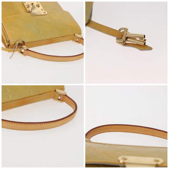 LOUIS VUITTON Monogram Vernis Spring Street Hand Bag Gris M91029 LV Auth 142730 - Picture 15 of 16